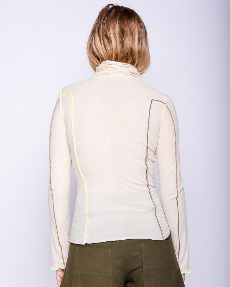 Baserange Omato Turtleneck - Off White Contrast | Garmentory