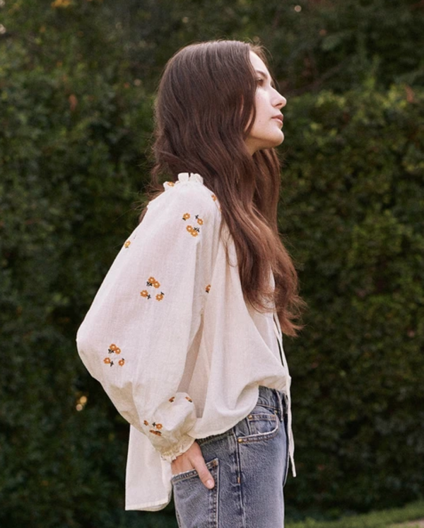 The Great. Posey Top - Cream The Great. Posey Top - Cream