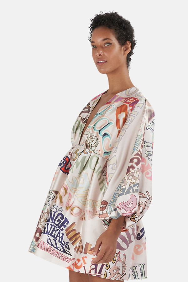 Zimmermann Ladybeetle Minidress - World Print Zimmermann Ladybeetle Minidress - World Print