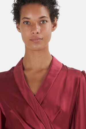 zimmermann burgundy wrap dress Wine Red Sweetheart Neck Flowy Maxi Dress & Reviews - Wine Red - Dresses main image 0