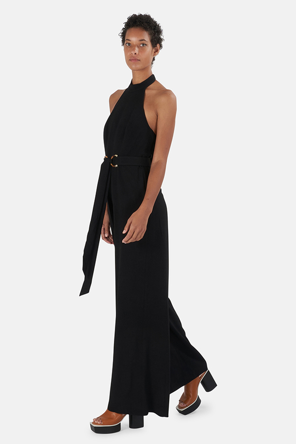 Zimmermann Crepe Belted Jumpsuit - Black Zimmermann Crepe Belted Jumpsuit - Black