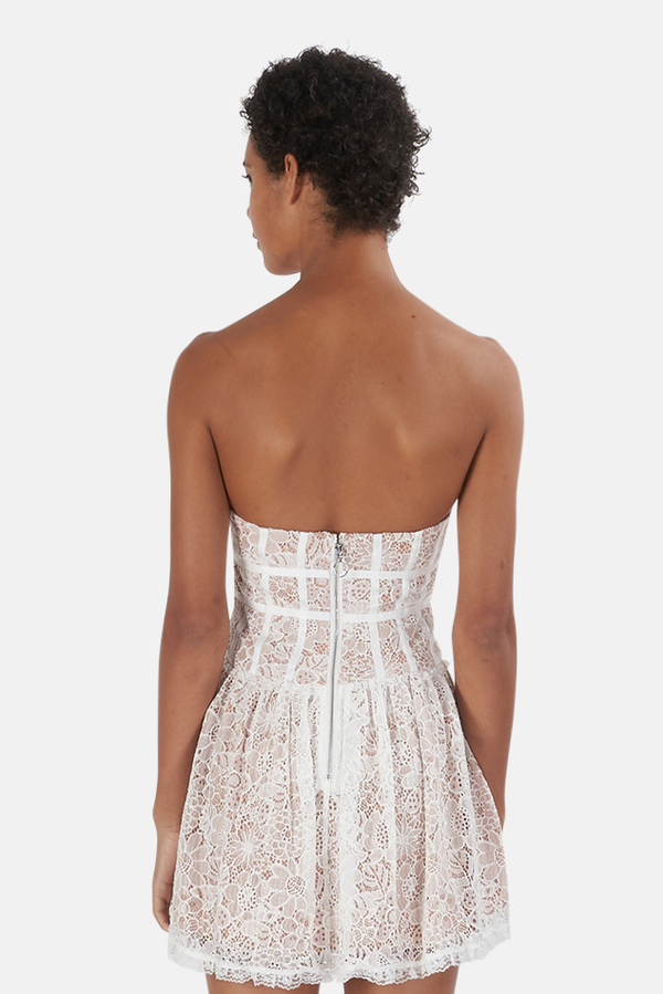 For Love Lemons Jelena Strapless Dress Ivory Garmentory