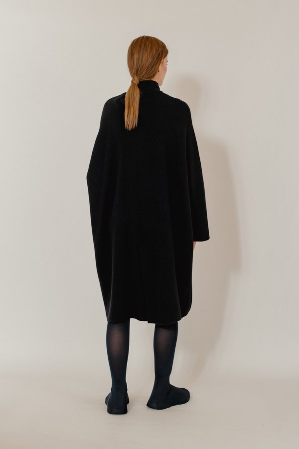 Oyuna Alba Knitted Wool Blend Coat - Star Black Oyuna Alba Knitted Wool Blend Coat - Star Black