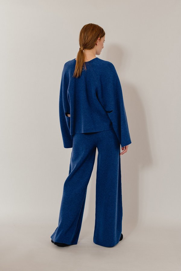 Oyuna Cloe Knitted Wool Blend Pullover - Star Blue Mix Oyuna Cloe Knitted Wool Blend Pullover - Star Blue Mix