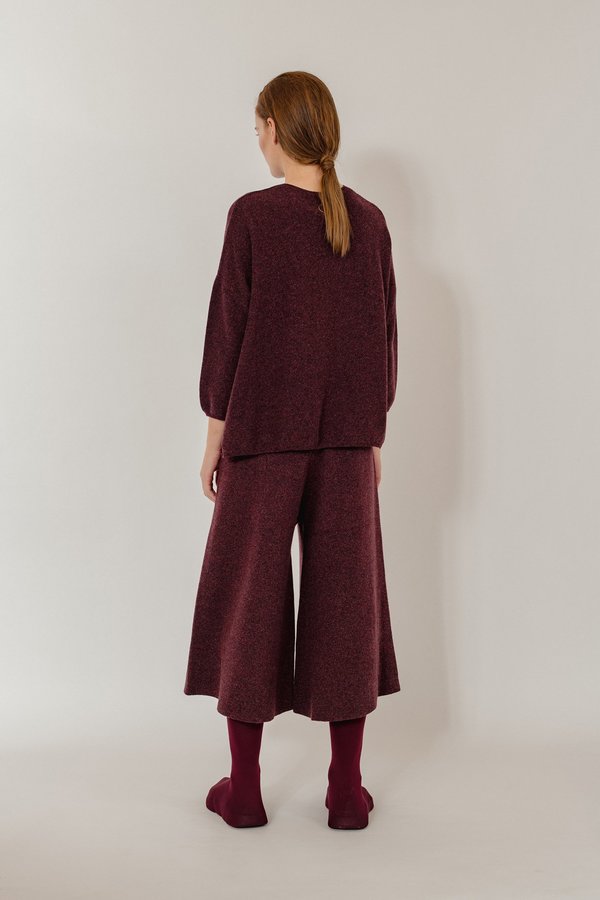 Oyuna Gabi Luxury Cashmere Pullover - Wine Mix Oyuna Gabi Luxury Cashmere Pullover - Wine Mix