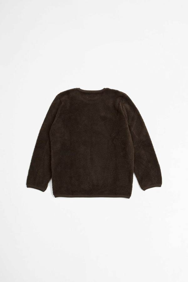 Universal Works Lancaster crewneck mountain fleece - chocolate Universal Works Lancaster crewneck mountain fleece - chocolate