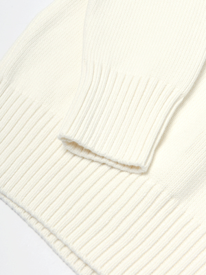 ami paris OVERSIZE AMI DE COEUR CREWNECK SWEATER - WHITE ami paris OVERSIZE AMI DE COEUR CREWNECK SWEATER - WHITE