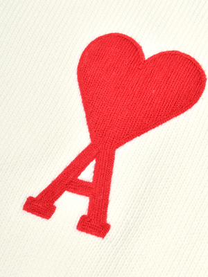 ami paris OVERSIZE AMI DE COEUR CREWNECK SWEATER - WHITE ami paris OVERSIZE AMI DE COEUR CREWNECK SWEATER - WHITE
