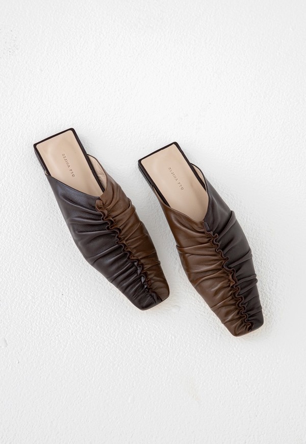 Rejina Pyo George Mule - Brown Two Tone Rejina Pyo George Mule - Brown Two Tone