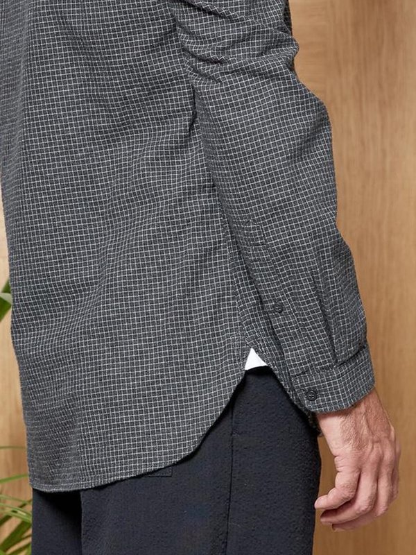Oliver Spencer Clerkenwell Tab Shirt - Chester Grey Oliver Spencer Clerkenwell Tab Shirt - Chester Grey