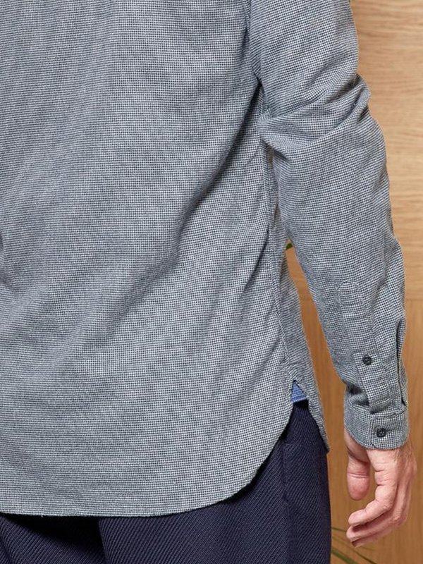 Oliver Spencer Clerkenwell Tab Shirt - Pippen Grey Oliver Spencer Clerkenwell Tab Shirt - Pippen Grey