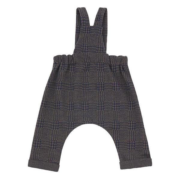 Kids 1+ In The Family Baby And Child Tahoe Overalls - Navy Blue Plaid Kids 1+ In The Family Baby And Child Tahoe Overalls - Navy Blue Plaid