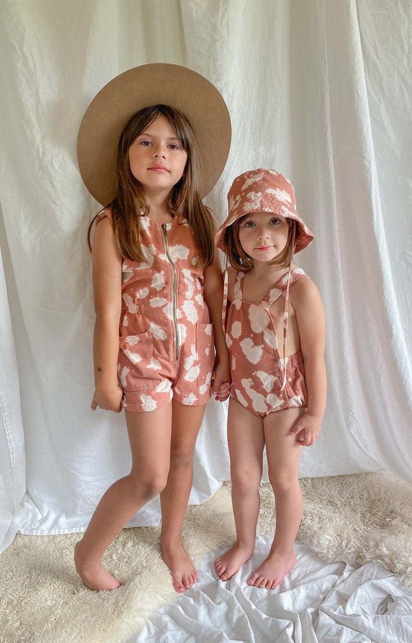 kids Noble X Mama Organic Sun Suit - Milkpaint/Ochre kids Noble X Mama Organic Sun Suit - Milkpaint/Ochre