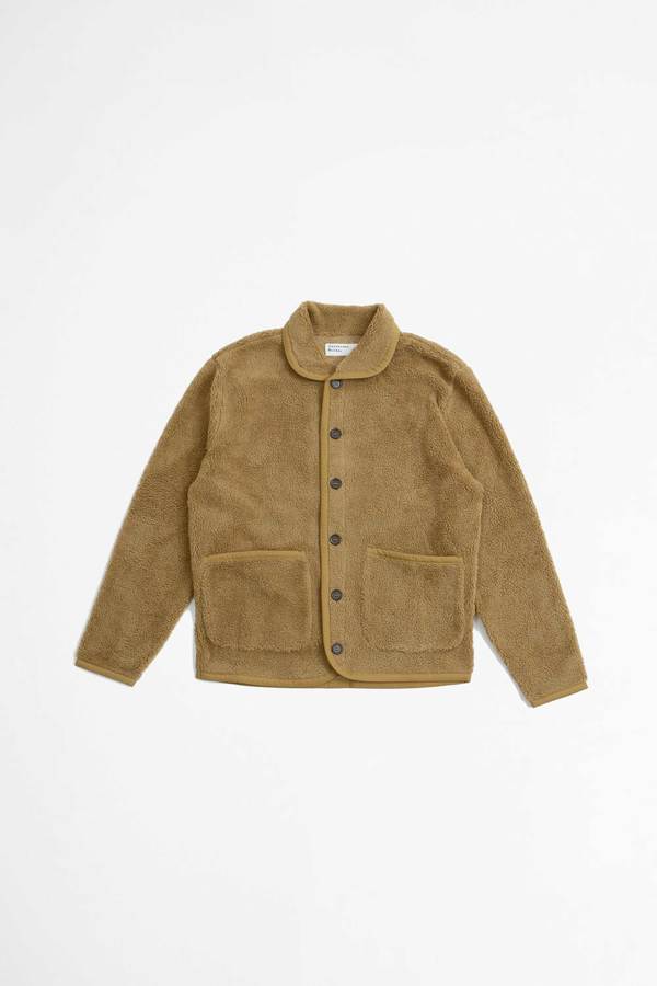 Universal Works Lancaster Mountain Fleece Jacket - Sand Universal Works Lancaster Mountain Fleece Jacket - Sand