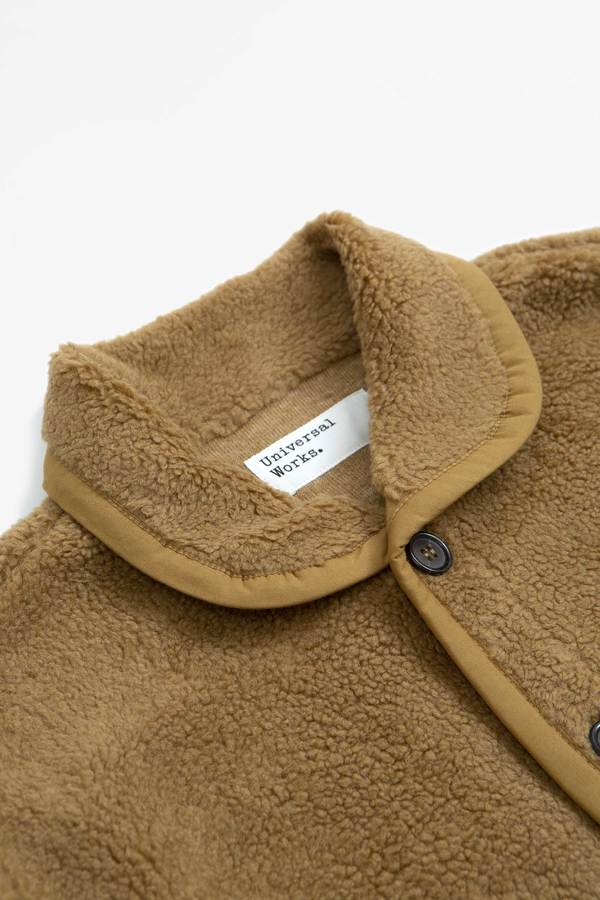 Universal Works Lancaster Mountain Fleece Jacket - Sand Universal Works Lancaster Mountain Fleece Jacket - Sand