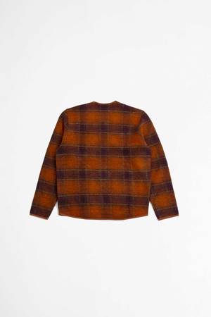 Universal Works Austin Wool Fleece Zip Liner Jacket - Orange Universal Works Austin Wool Fleece Zip Liner Jacket - Orange