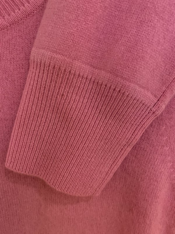 Naadam Cropped Crew Cashmere Pullover - Bubblegum Pink Naadam Cropped Crew Cashmere Pullover - Bubblegum Pink