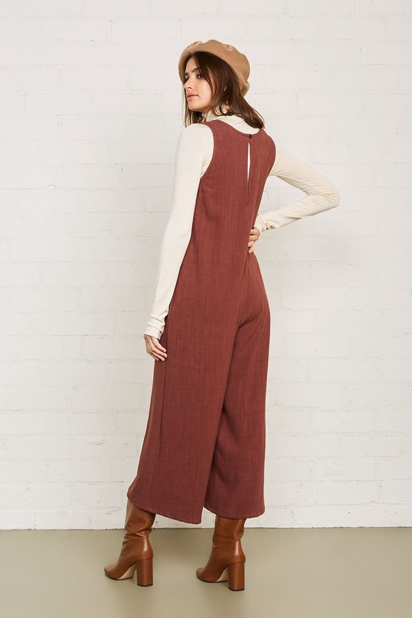 Rachel Pally Linen Remy Jumpsuit - Brick Rachel Pally Linen Remy Jumpsuit - Brick