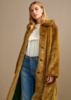 Bellerose Edward Faux Fur Coat - Mustard - Thumbnail 2