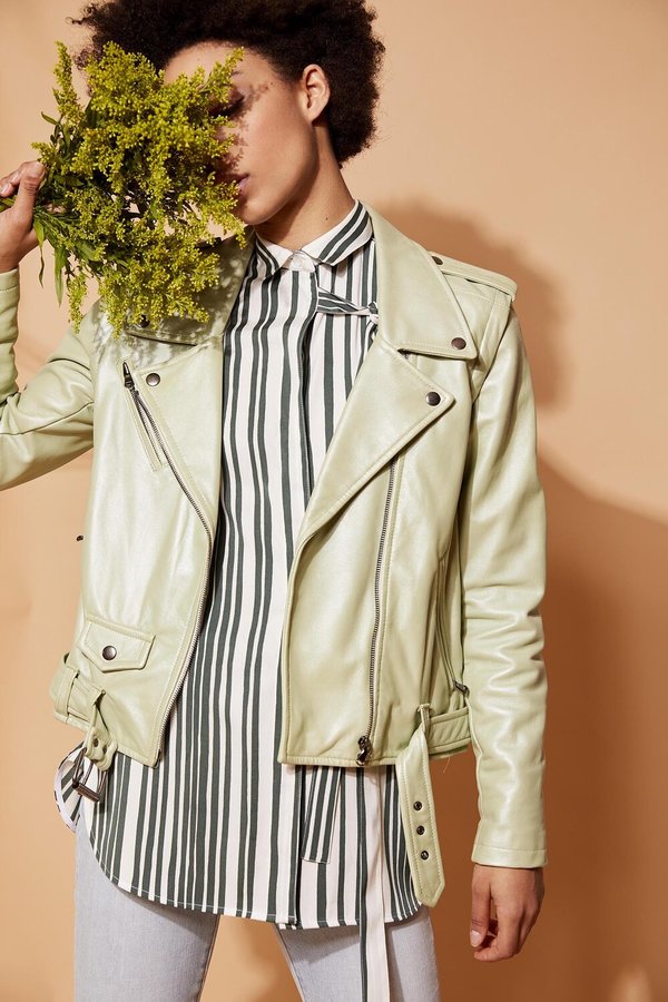 alyson eastman PEARLIZED MOTO - Sage alyson eastman PEARLIZED MOTO - Sage