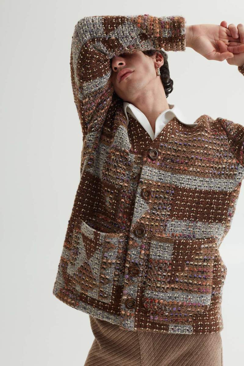 Sefr Gote Patchwork Cardigan カーディガン