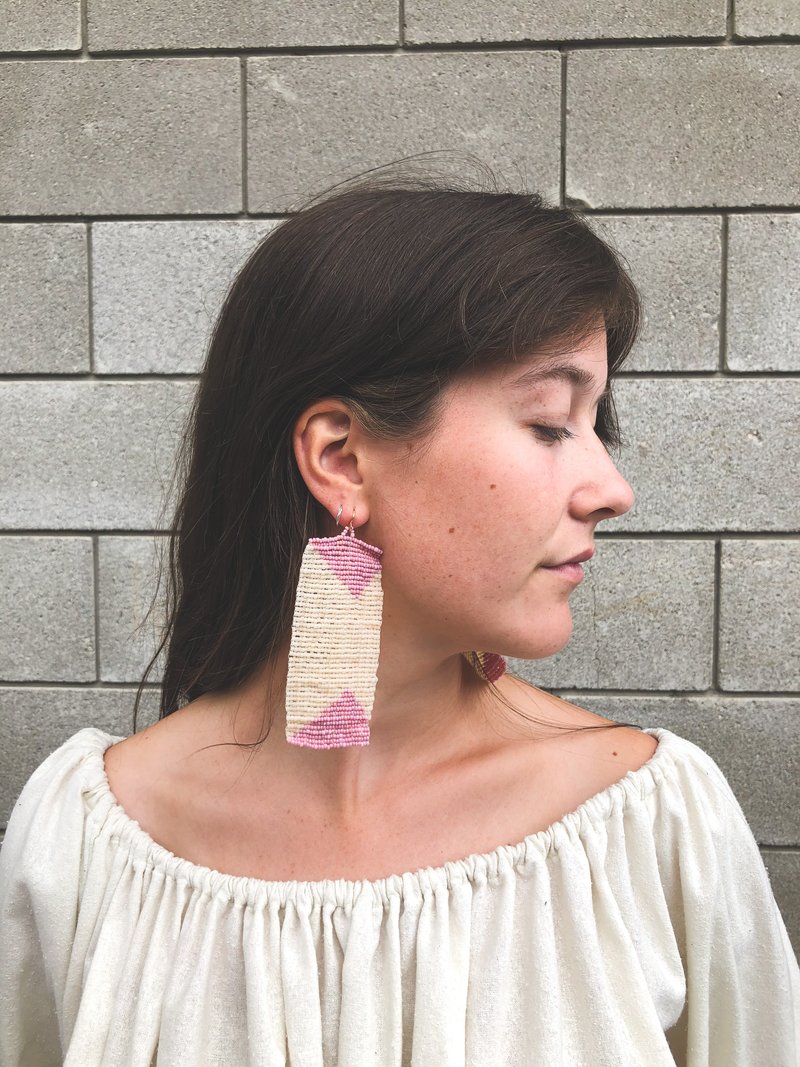 Salihah Moore Sasha Earrings - 14kt gold fill/peach/lilac Salihah Moore Sasha Earrings - 14kt gold fill/peach/lilac