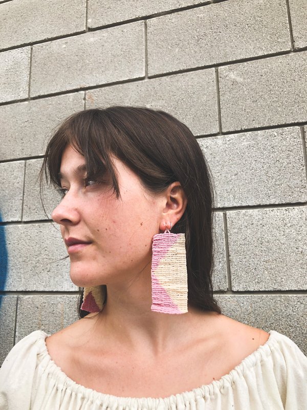 Salihah Moore Sasha Earrings - 14kt gold fill/peach/lilac Salihah Moore Sasha Earrings - 14kt gold fill/peach/lilac