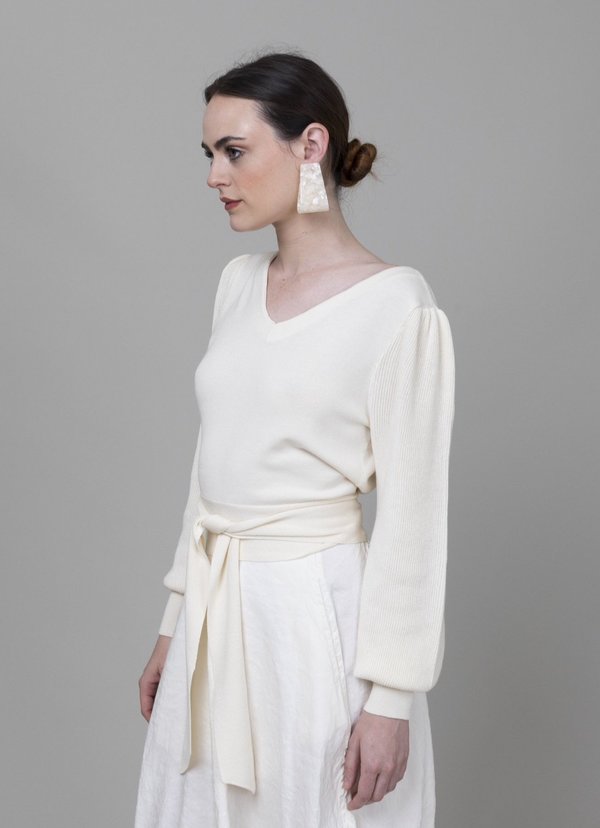 Merlette Phillimore Sweater - Ivory Merlette Phillimore Sweater - Ivory