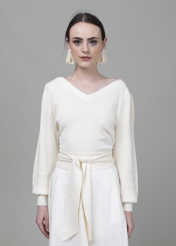 Merlette Phillimore Sweater - Ivory Merlette Phillimore Sweater - Ivory