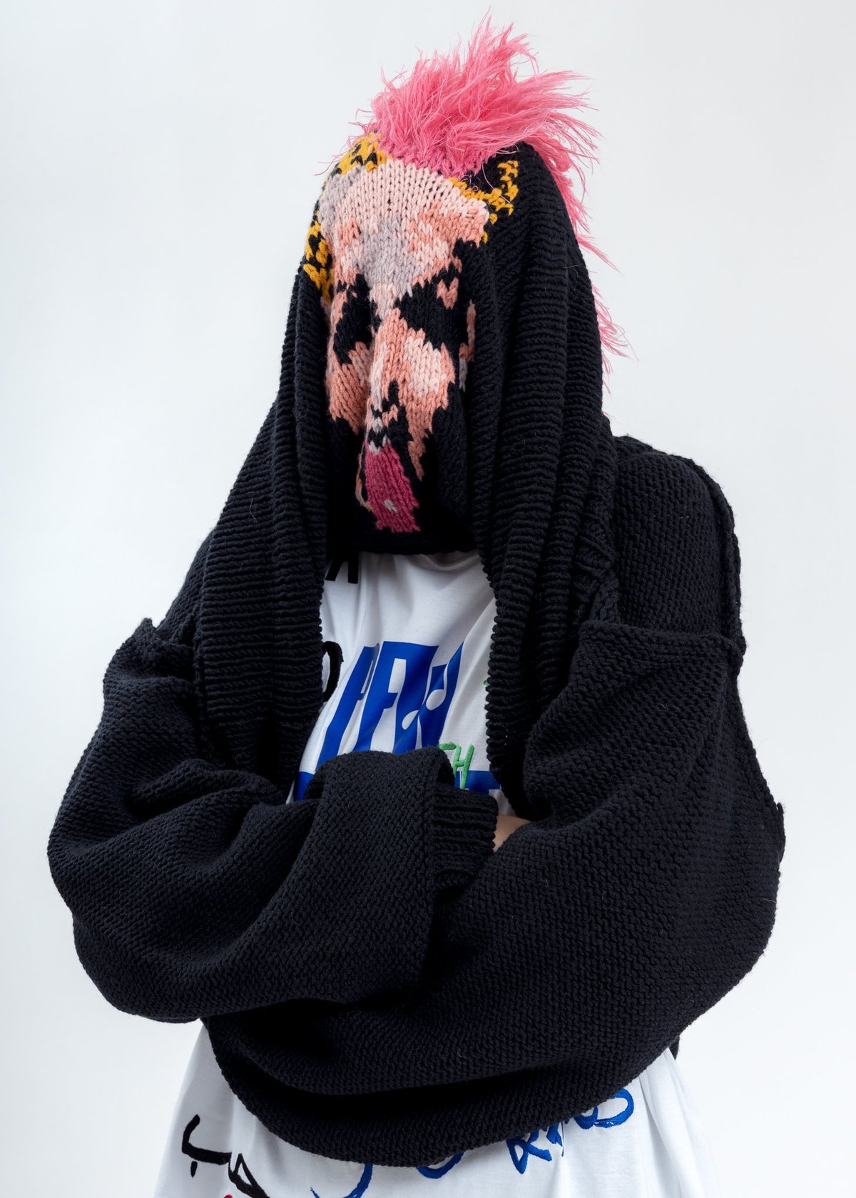 Doublet Black Hand-Knitting Jacquard Pullover | Garmentory