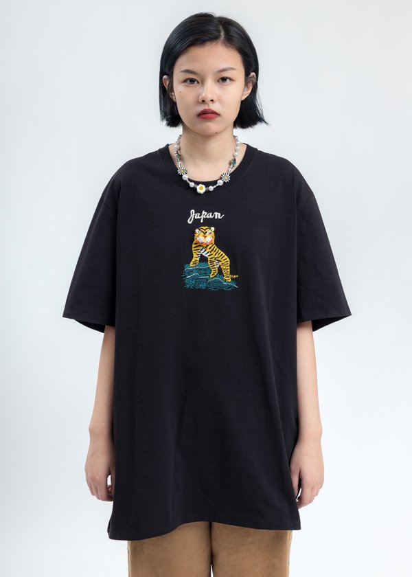 Doublet Puppet Animal Embroidery T Shirt - Black | Garmentory