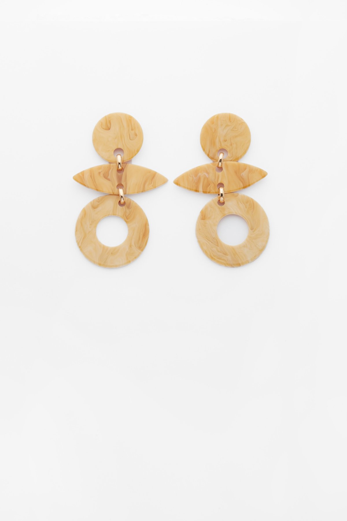 Evie Earrings in Cream - Image 1 of 2