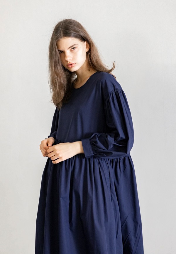 TIGRE ET TIGRE JAYME DRESS - NAVY POPLIN TIGRE ET TIGRE JAYME DRESS - NAVY POPLIN