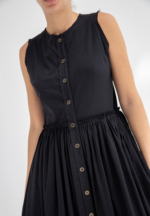 LITTLE CREATIVE FACTORY WOMAN CRINKLED DRESS - BLACK LITTLE CREATIVE FACTORY WOMAN CRINKLED DRESS - BLACK