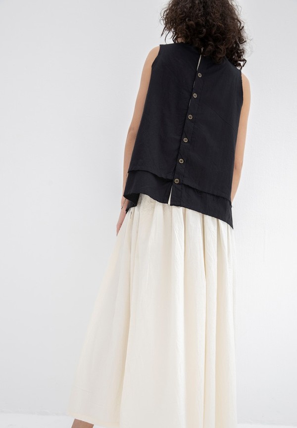 LITTLE CREATIVE FACTORY CRINKLED SKIRT - CREAM LITTLE CREATIVE FACTORY CRINKLED SKIRT - CREAM
