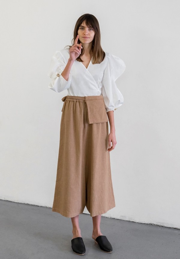 MONICA CORDERA WAIST BAG PANTS - CLAY POT MONICA CORDERA WAIST BAG PANTS - CLAY POT