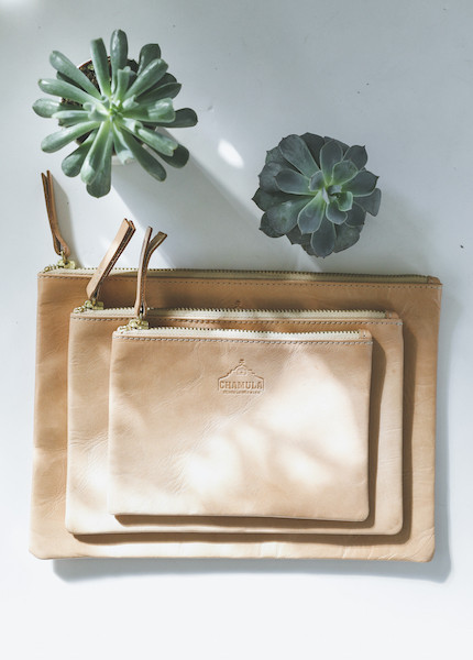 Chamula Veg Tan Pouch in Small, Medium or Large Chamula Veg Tan Pouch in Small, Medium or Large