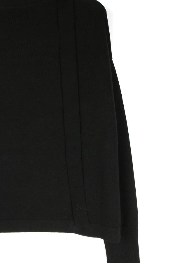 Ma'ry'ya Boxy Knit W/ Ribbon - Black Ma'ry'ya Boxy Knit W/ Ribbon - Black