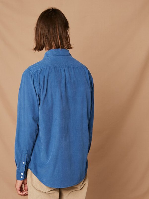 Hartford Paul Corduroy Shirt - Ocean Hartford Paul Corduroy Shirt - Ocean