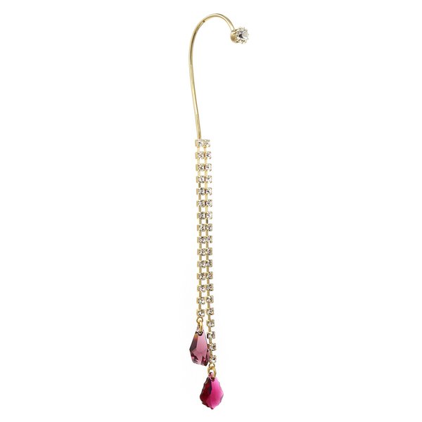 Joomi Lim Crystal Fringe Ear Cuff w/ Crystal Charms Joomi Lim Crystal Fringe Ear Cuff w/ Crystal Charms