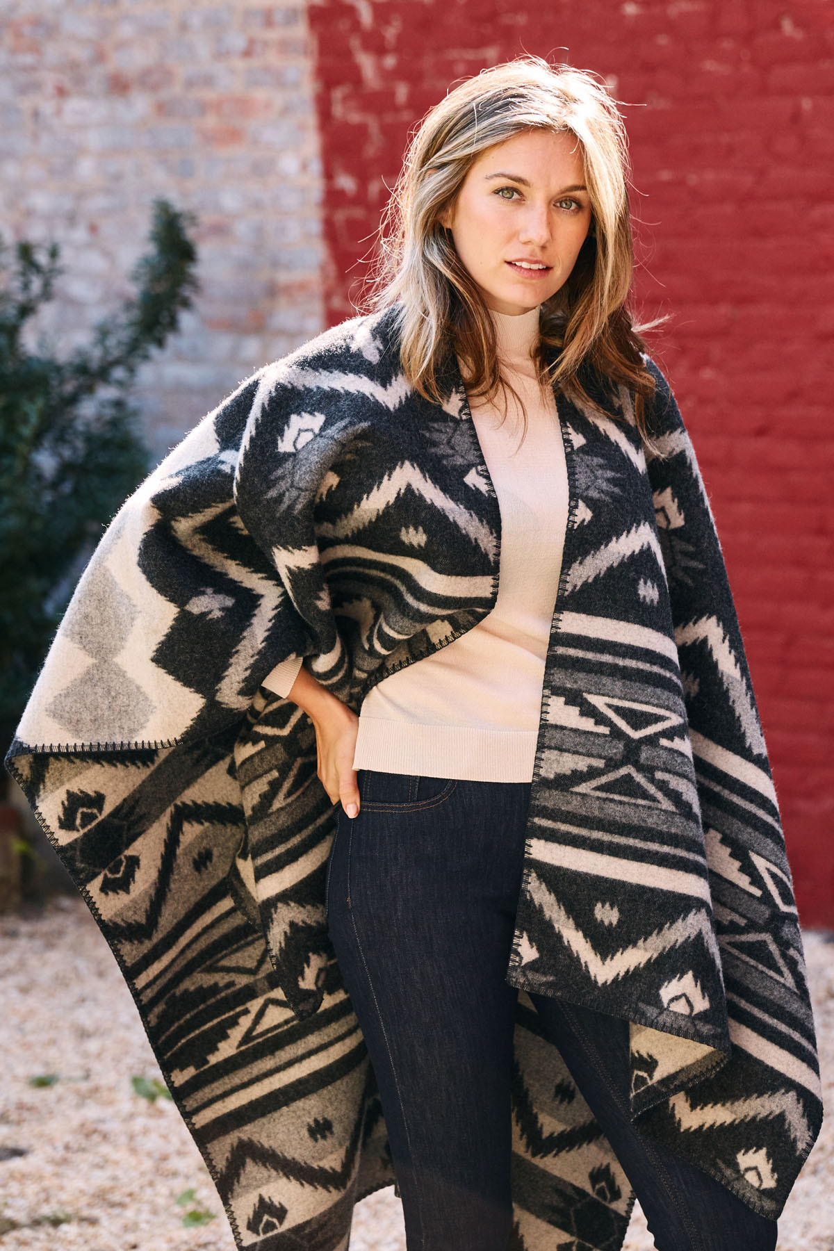 Woolrich 50x70 Somerton Wool Blanket Poncho Garmentory