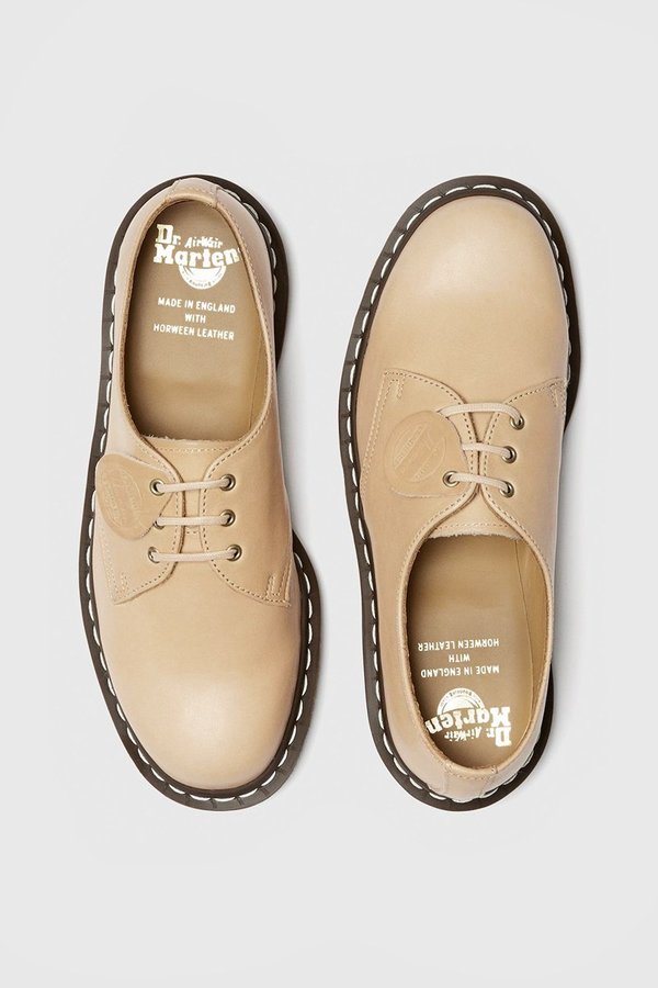 Dr Martens Shoes 1461 Veg Tan Leather Oxford Shoes Tan Suede Martens 1461  Oxford Shoes
