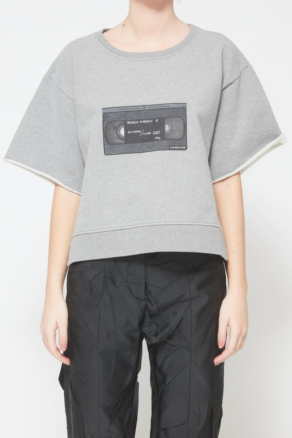MM6 Maison Margiela VHS Sweatshirt - Heather Grey MM6 Maison Margiela VHS Sweatshirt - Heather Grey