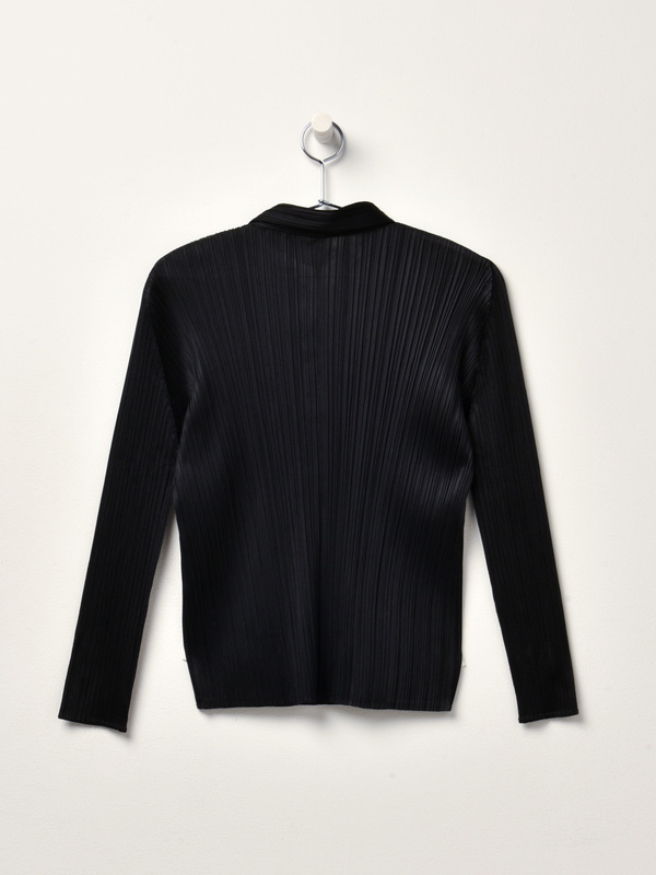 Pleats Please Issey Miyake Basic Shirt - Black Pleats Please Issey Miyake Basic Shirt - Black