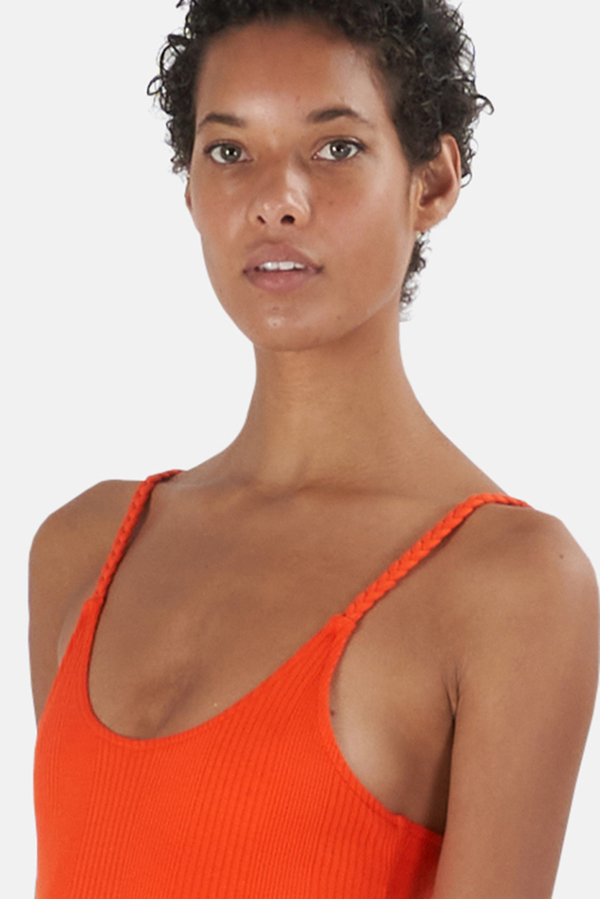 The Range Braided Strap Midi Dress - Lava The Range Braided Strap Midi Dress - Lava