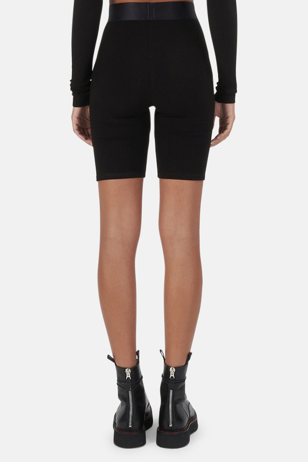 The Range Rib Biker Short - Black The Range Rib Biker Short - Black