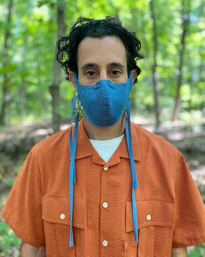 Tony Shirtmakers Caccioppoli LightWEIGHT Denim Face Mask Tony Shirtmakers Caccioppoli LightWEIGHT Denim Face Mask