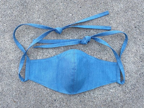 Tony Shirtmakers Caccioppoli LightWEIGHT Denim Face Mask Tony Shirtmakers Caccioppoli LightWEIGHT Denim Face Mask
