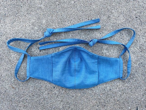 Tony Shirtmakers Caccioppoli LightWEIGHT Denim Face Mask Tony Shirtmakers Caccioppoli LightWEIGHT Denim Face Mask