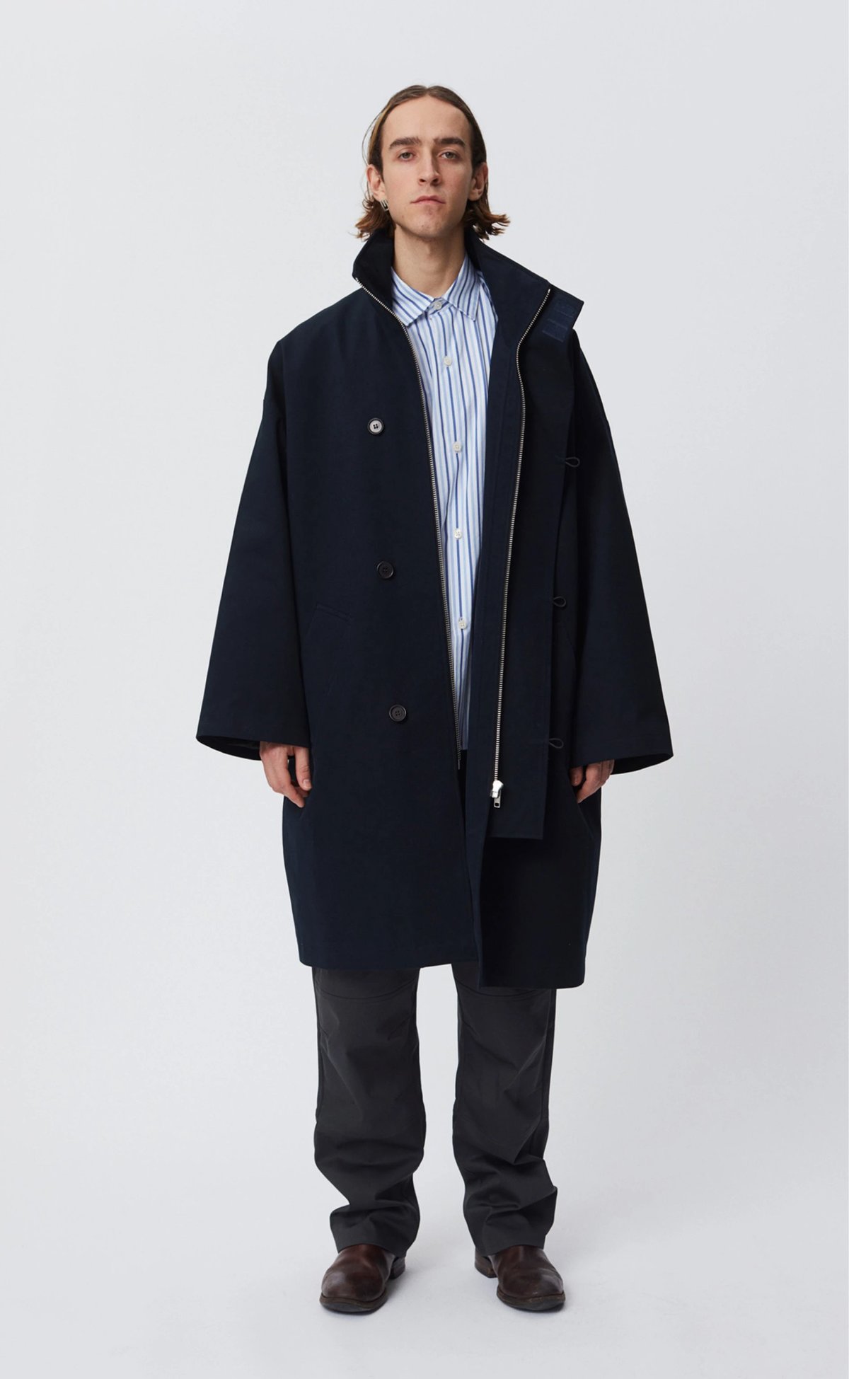 mfpen Johnston coat - dark navy | Garmentory